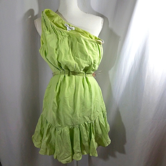 BCBGeneration Melon One Shoulder Dress 2 NWT - Picture 1 of 15
